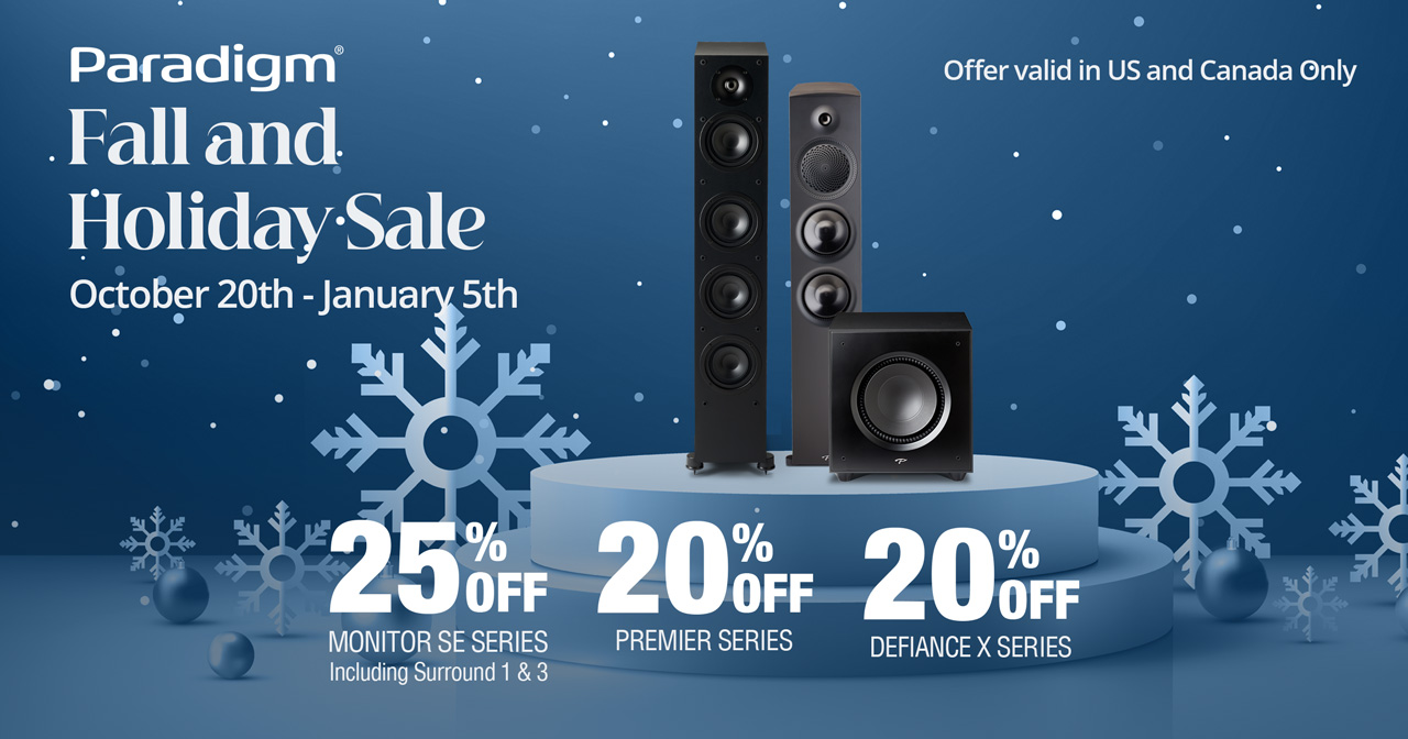 Paradigm Fall & Holiday Sale